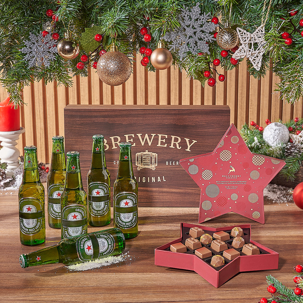 Holiday Beer &amp; Chocolates Set, beer gift, beer, chocolate gift, chocolate, christmas gift, christmas, Ottawa delivery