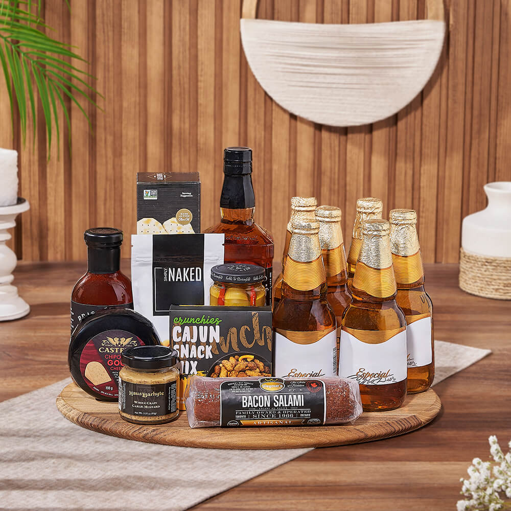 Knob Hill Beer &amp; Spirits Gift Basket from Ottawa Baskets - Liquor Gift Set - Ottawa Delivery
