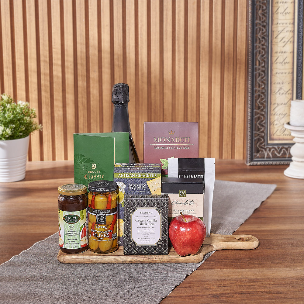 Fine Treats with Kosher Sparkling Wine – how the gift is presented