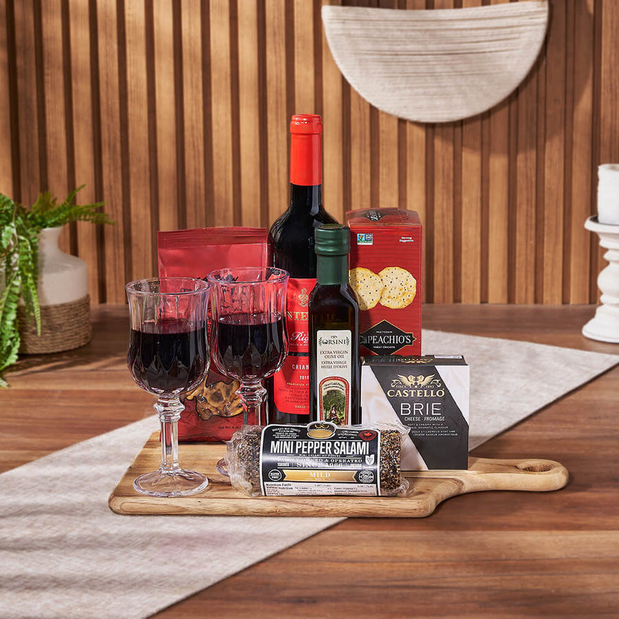 Love for Wine & Cheese Board, wine gift, wine, cheese gift, cheese, charcuterie gift, charcuterie, Ottawa delivery