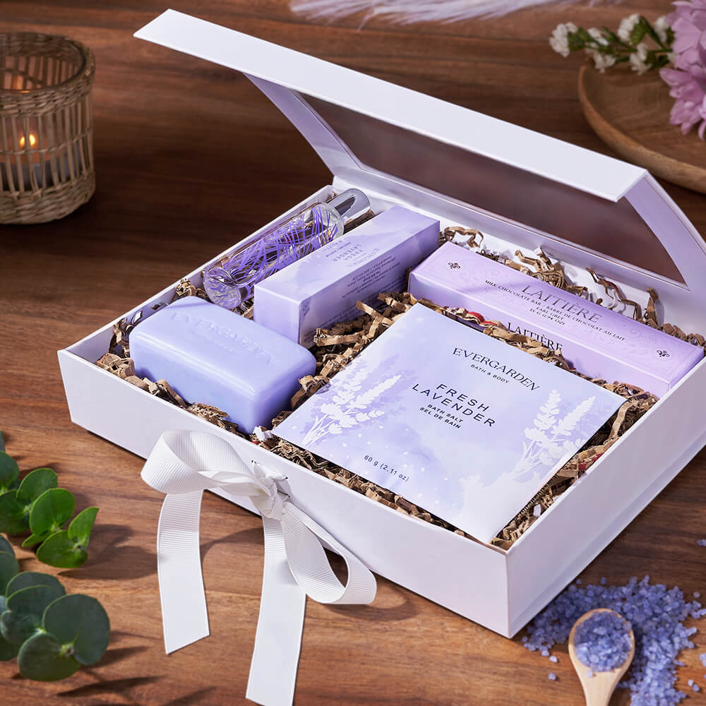 Luxe Lavender Spa Gift Set, bath & body gift, bath & body, spa git, spa, mother's day gift, mothers day, Ottawa delivery