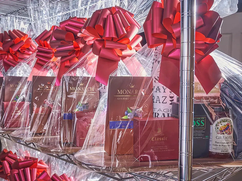 Ottawa Baskets gifts wrapped and ready