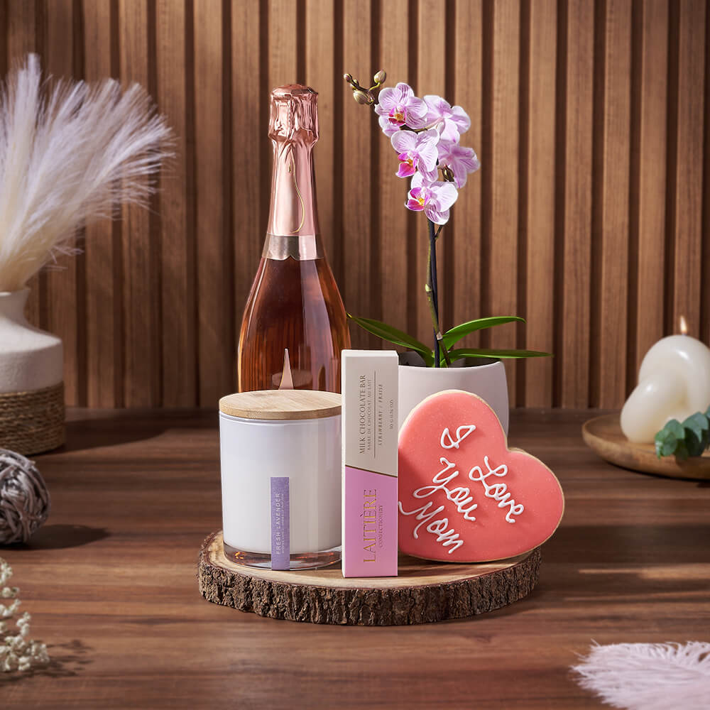 Mother’s Day Confections &amp; Champagne Gift, mothers day gift, mothers day, champagne gift, champagne, sparkling wine gift, sparkling wine, plant gift, plant, Ottawa delivery