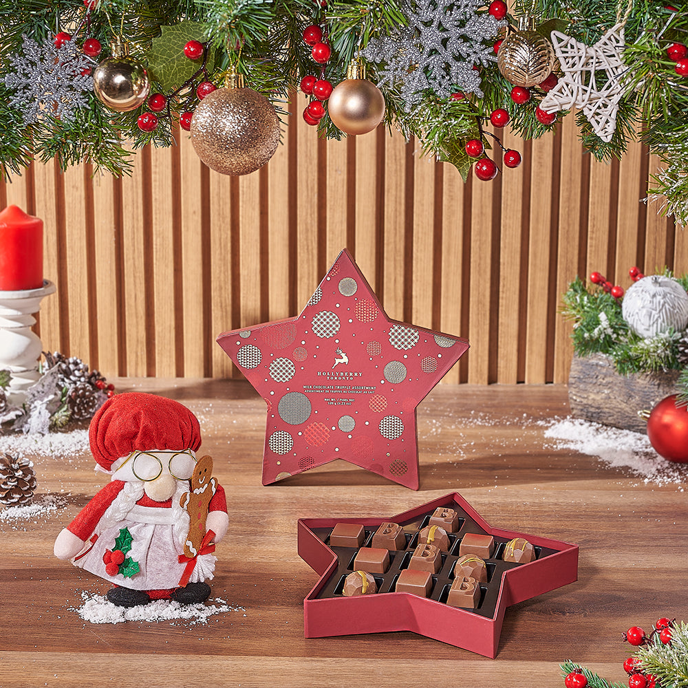 Mrs. Claus &amp; Gourmet Chocolates Gift Set from Ottawa Baskets - Gourmet Gift Basket - Ottawa  Delivery