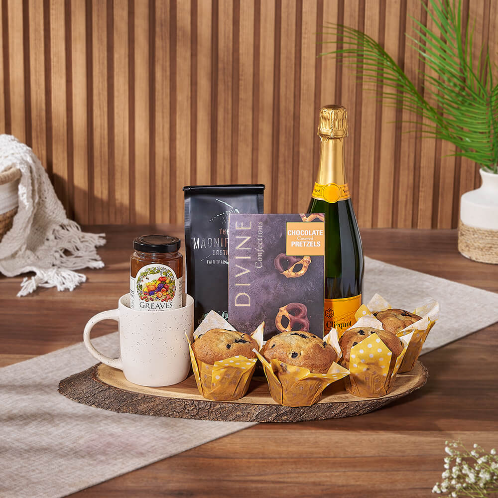 Muffin, Chocolate & Champagne Delight Gift Set, champagne gift, champagne, sparkling wine gift, sparkling wine, muffin gift, muffin, Ottawa delivery