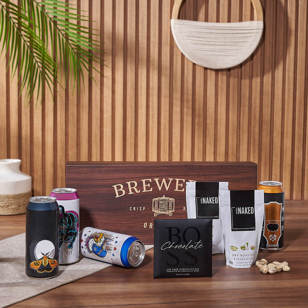 Nuts &amp; Craft Beer Gift Set, beer gift, beer, nuts gift, nuts, chocolate gift, chocolate, Ottawa delivery