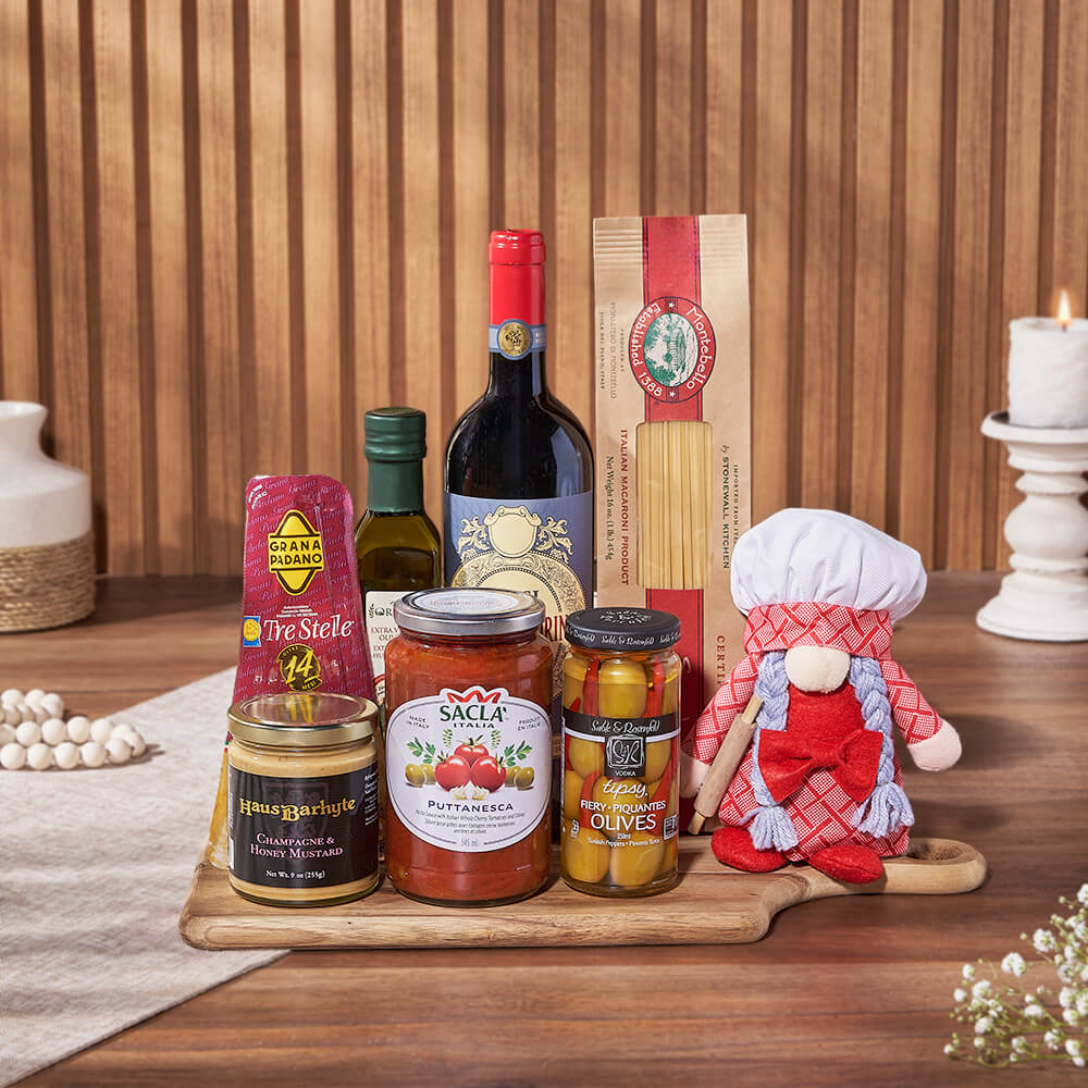 Pasta Chef &amp; Wine Gift Set, wine gift, wine, pasta gift, pasta, gourmet gift, gourmet, Ottawa delivery