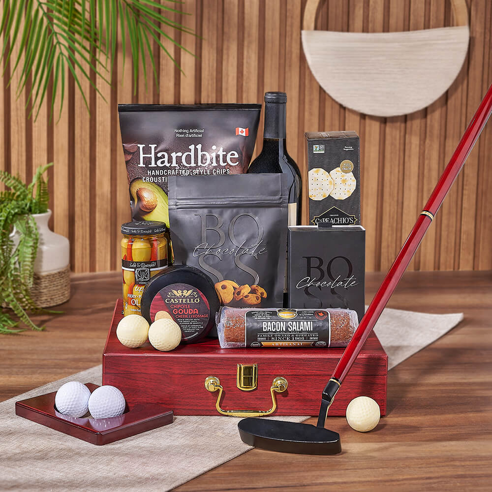 Putting &amp; Wine Gift Set, wine gift, wine, charcuterie gift, charcuterie, Ottawa delivery