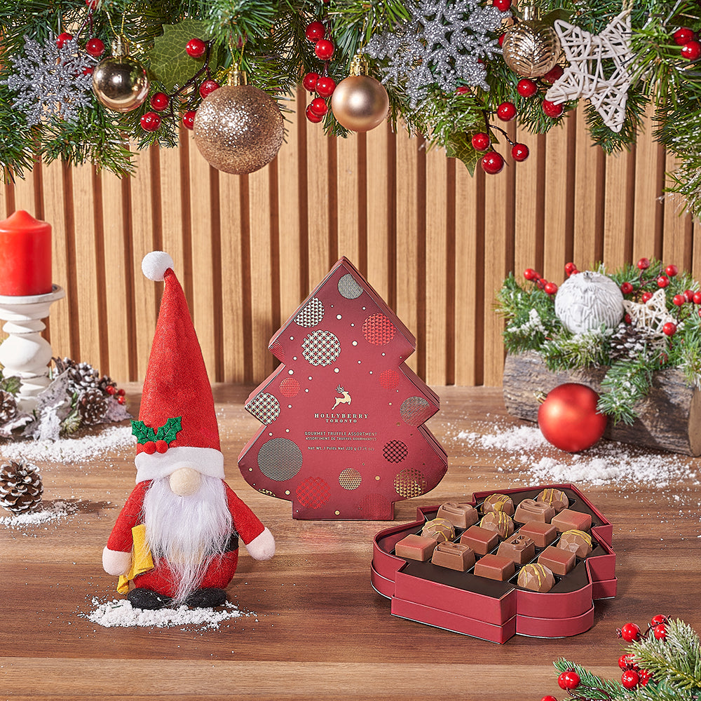 Santa &amp; Gourmet Chocolates Gift Set, Christmas gift, Christmas, chocolate gift, chocolate, Ottawa delivery