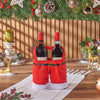 Santa’s Holiday Wine Duo Bag, Christmas gift, Christmas, wine gift, wine, holiday gift, holiday, Ottawa delivery