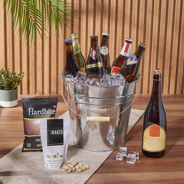 Specialty Beer Gift Bucket, beer gift, beer, snack gift, snack, Ottawa delivery