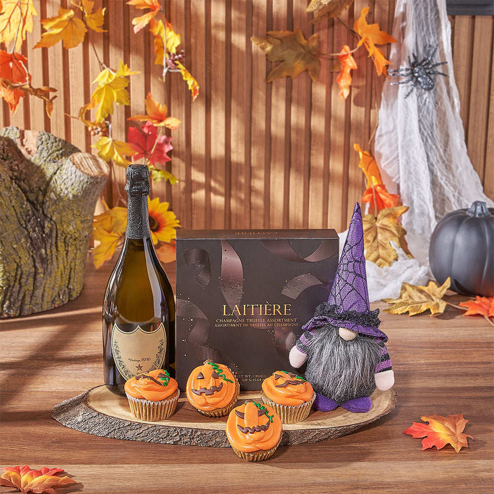 Spooky Champagne &amp; Cupcake Gift Set, champagne gift, champagne, sparkling wine gift, sparkling wine, cupcake gift, cupcake, halloween gift, halloween, Ottawa delivery