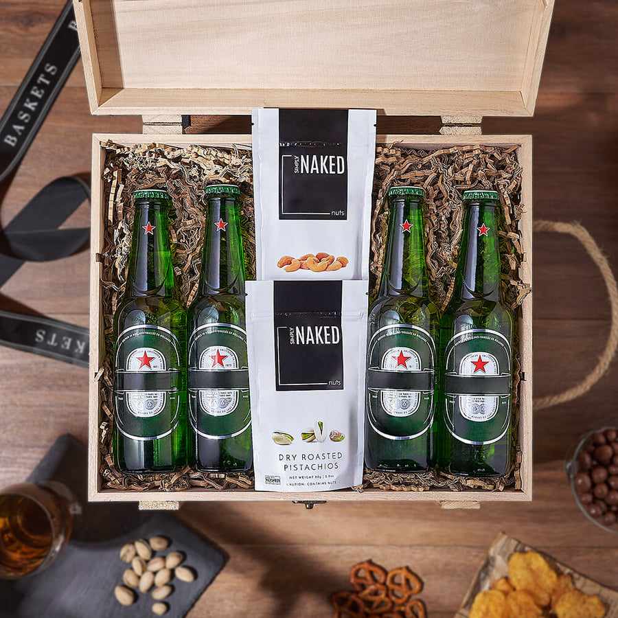 Superb Beer & Nuts Gift Crate, beer gift, beer, nuts gift, nuts, Ottawa delivery