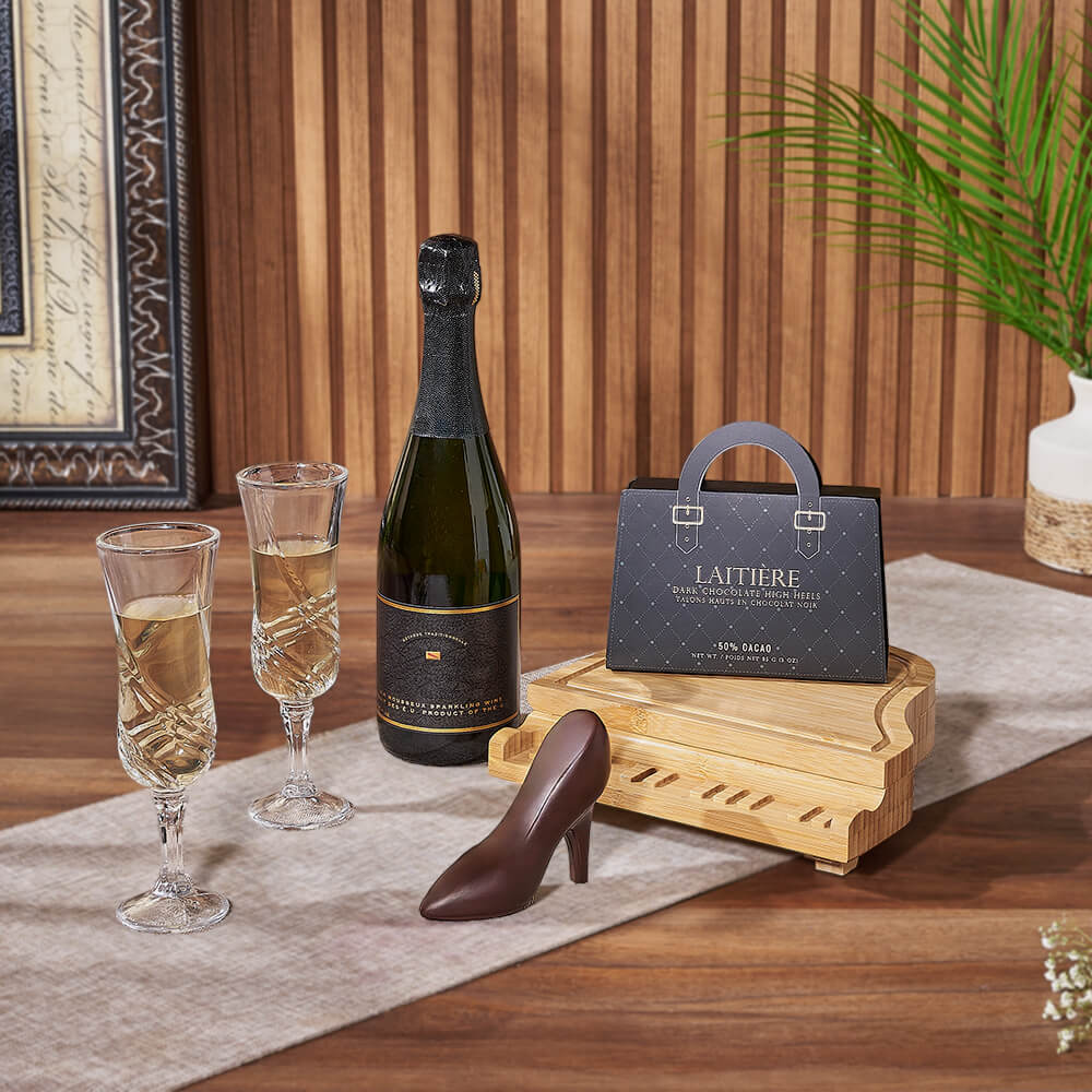 Sweet Chocolate & Champagne Gift, champagne gift, champagne, sparkling wine gift, sparkling wine, chocolate gift, chocolate, Ottawa delivery