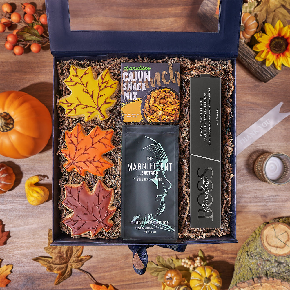 Thanksgiving Coffee &amp; Cookie Gift Box, cookie gift, cookie, coffee gift, coffee, chocolate gift, chocolate, thanksgiving gift, thanksgiving, Ottawa delivery