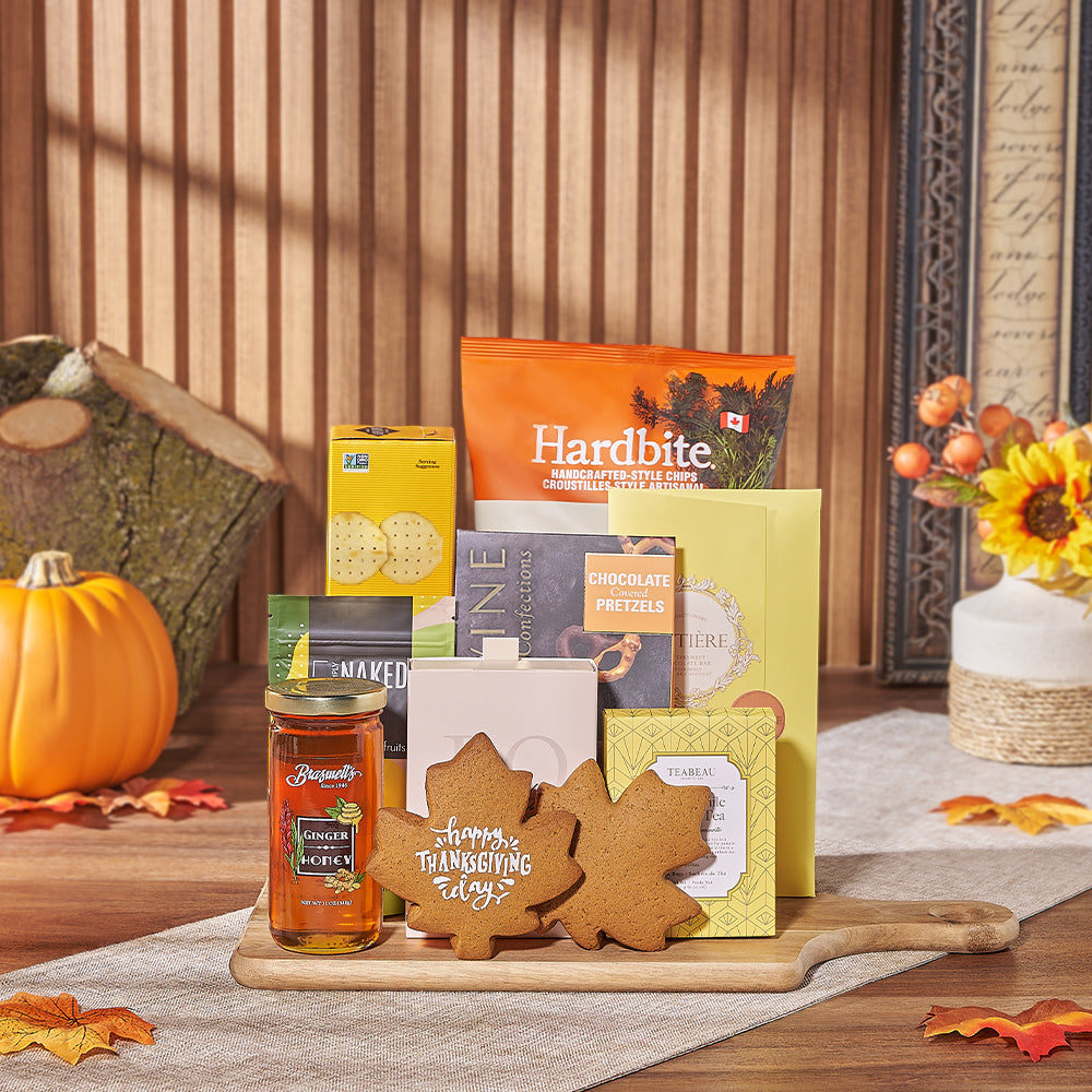 Thanksgiving Tea &amp; Treat Gift, thanksgiving gift, thanksgiving, tea gift, tea, chocolate gift, chocolate, cookie gift, cookie, Ottawa delivery
