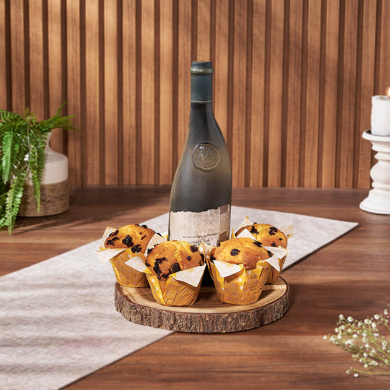 The Classic Muffin & Wine Gift Set, wine gift, wine, muffin gift, muffin, Ottawa delivery