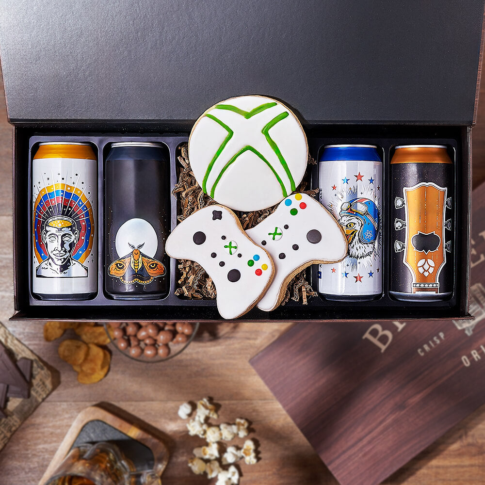 Video Game &amp; Craft Beer Box, beer gift, beer, gaming gift, gaming, cookie gift, cookie, Ottawa delivery