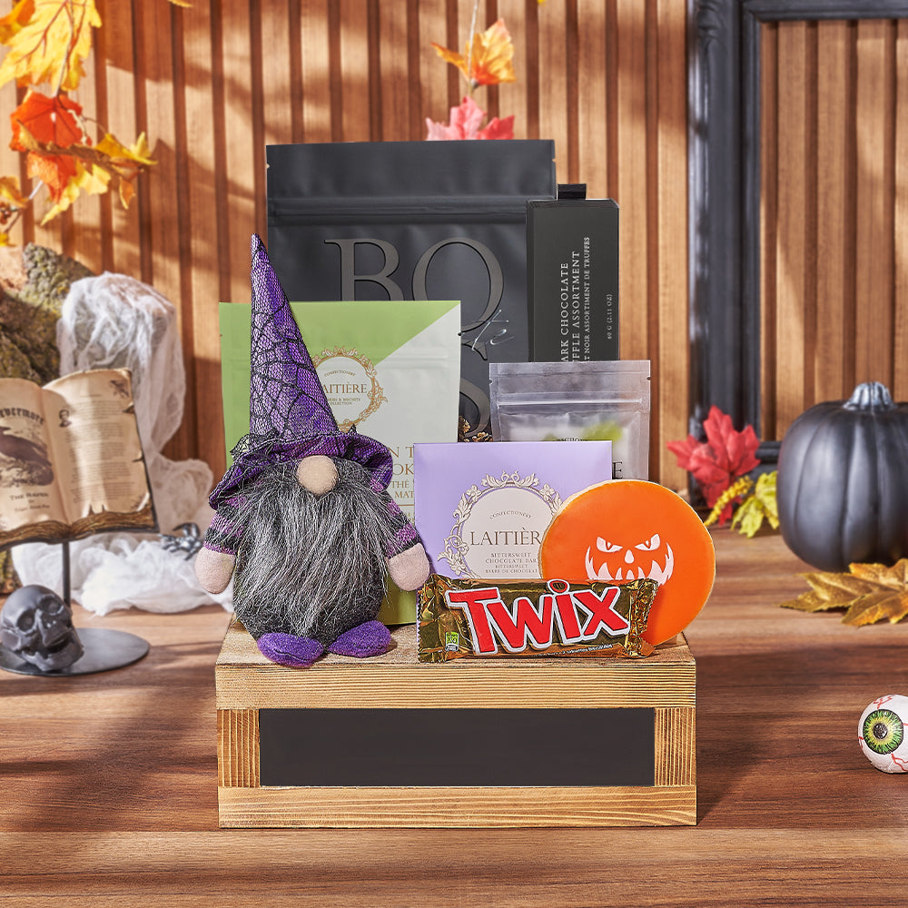Deluxe Assorted Dark Chocolate Gift Basket – how the gift is presented