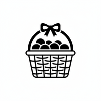 Professionally presented gift basket icon