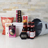 "Bucket of Beer Gourmet Gift Set" 6 bottles of Beers with Chips, Cheddar Cheese, Crackers and Dark Chocolate from Ottawa Baskets - Ottawa Delivery