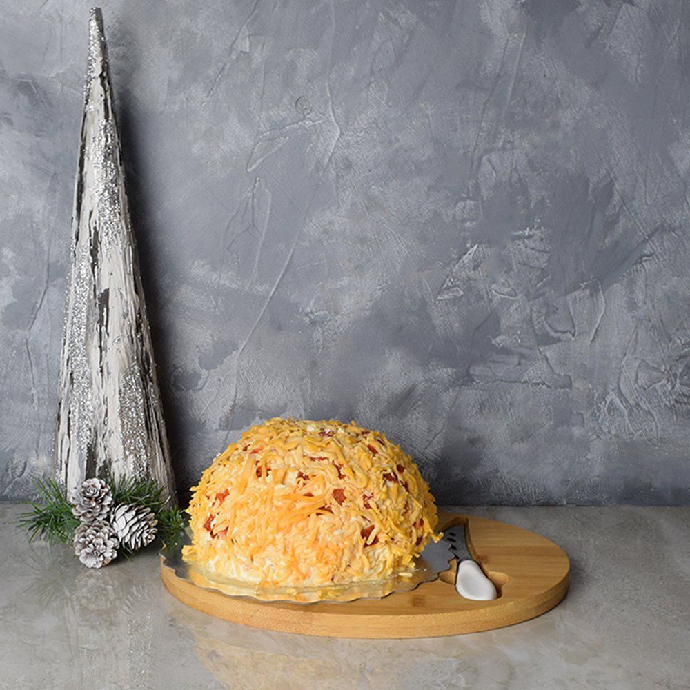 Cream Cheese and Cheddar Basket – how the gift is presented