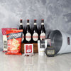 "Cheese, Chips & Beer Gift Set" 4 Beers with Cheese, Chips, and Crackers from Ottawa Baskets - Ottawa Delivery