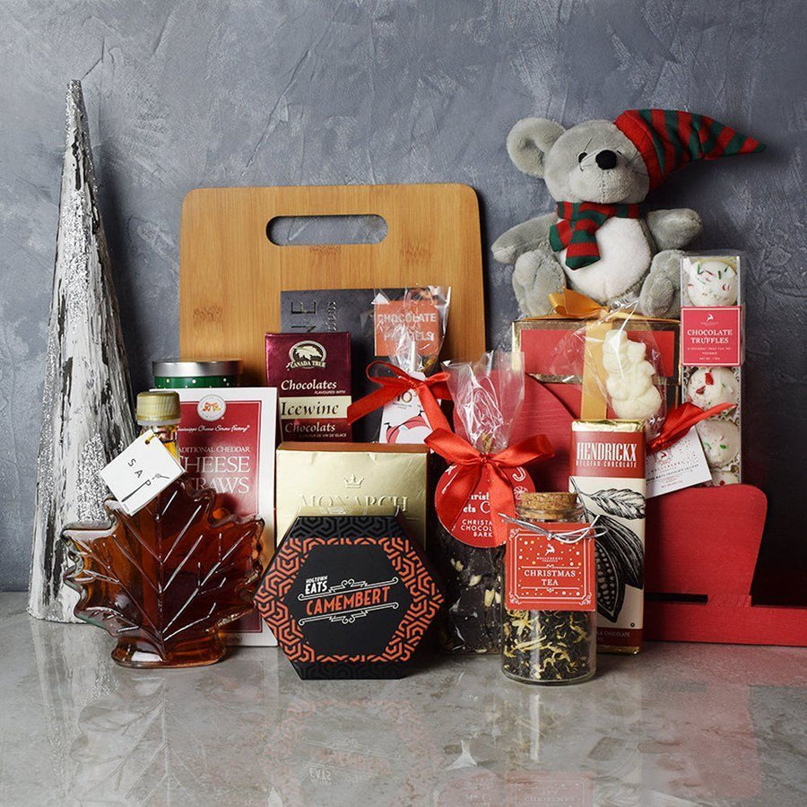 Chocolate Truffles & Christmas Sleigh Basket from Ottawa Baskets - Gourmet Gift Basket - Ottawa Delivery.