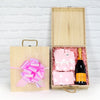 Congratulations On A Baby Girl Crate from Ottawa Baskets - Champagne Gift Crate - Ottawa Delivery.
