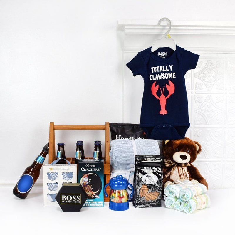 Surprise the new parents with the Deluxe Baby Boy Blue Gift Set, Ottawa delivery 
