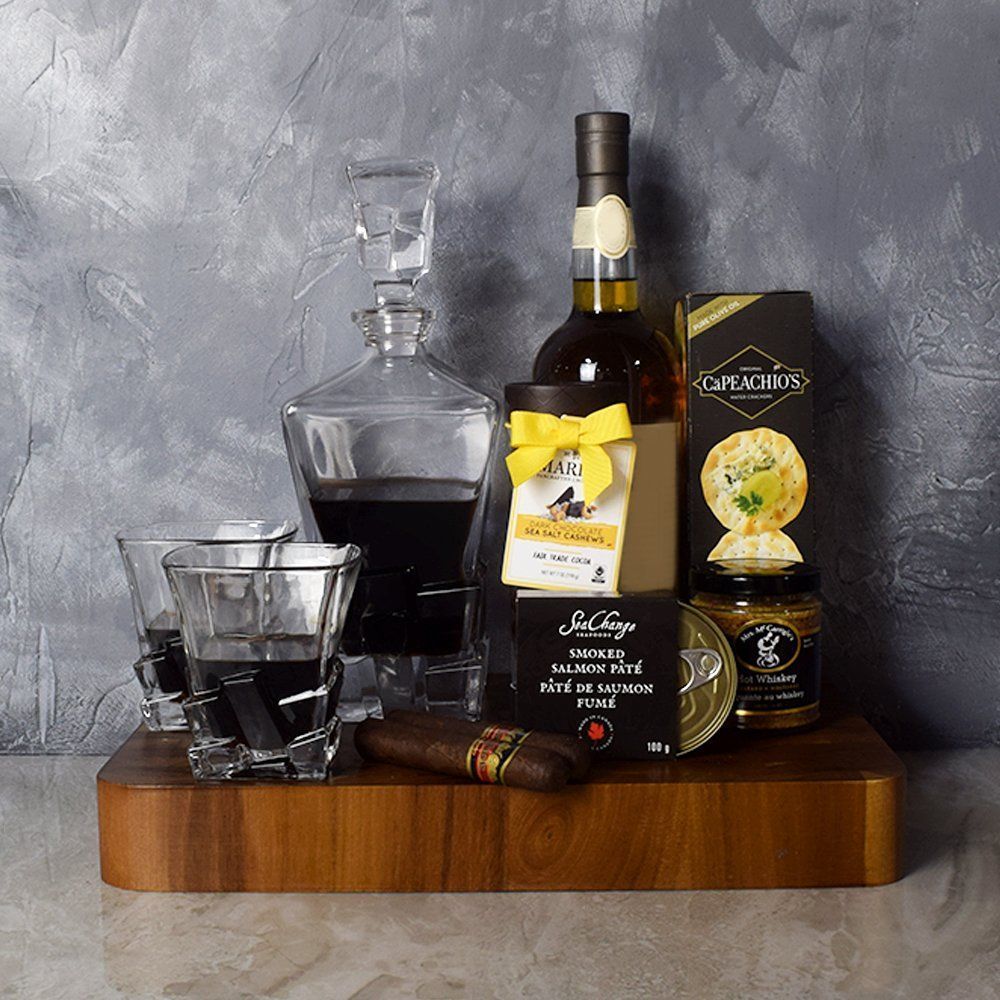 Deluxe Decanter Basket from Ottawa Baskets - Ottawa Delivery