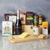 "Deluxe Kosher Celebration Crate" Array of Kosher Snacks and a Bottle of Champagne from Ottawa Baskets -Ottawa Deliver