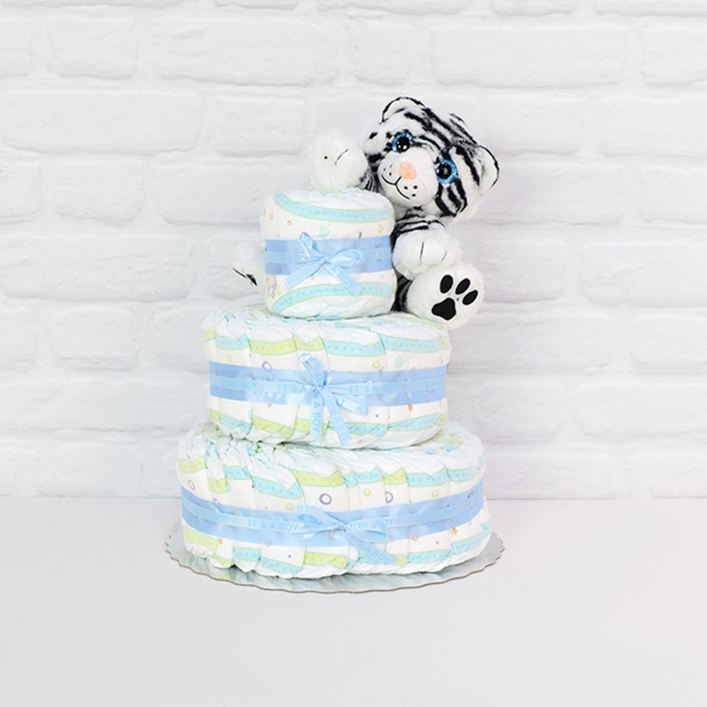 Diapers &amp; Plush Tiger Gift Set from Ottawa Baskets - Ottawa Delivery