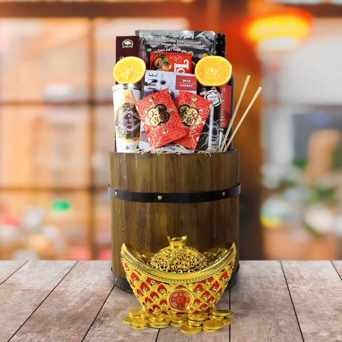 Everlasting Fortune & Festive Wishes Gift Basket from Ottawa Baskets - Ottawa Delivery