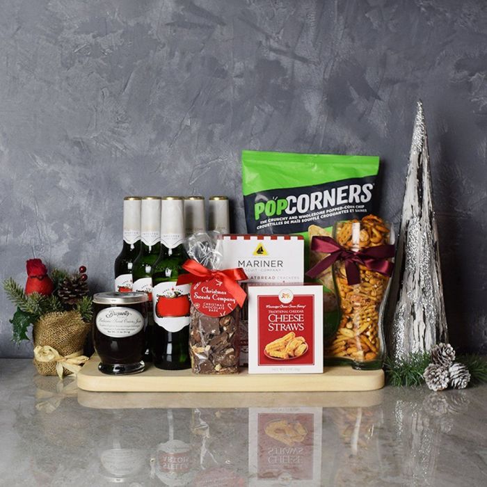 Holiday Beer & Snacks Gift Basket from Ottawa Baskets - Ottawa Delivery