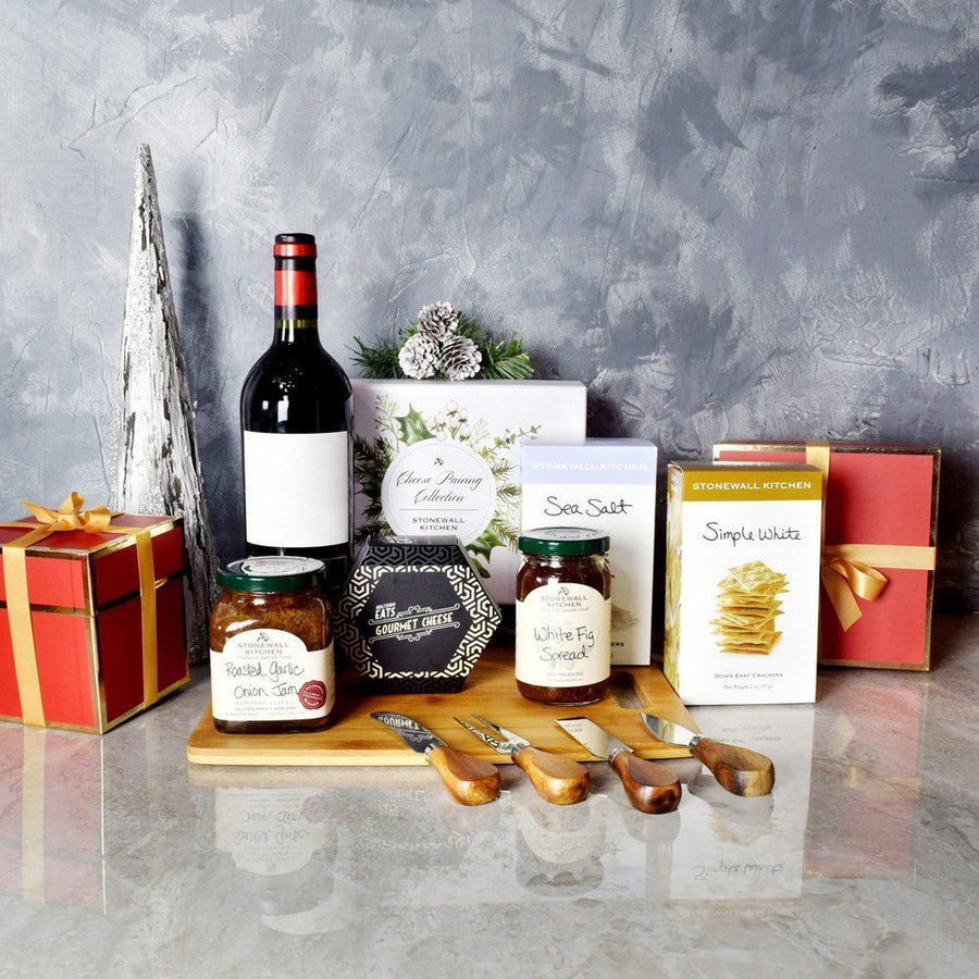 Holiday Wine & Cheese Pairing Gift Basket from Los Angeles Baskets - Los Angeles Delivery