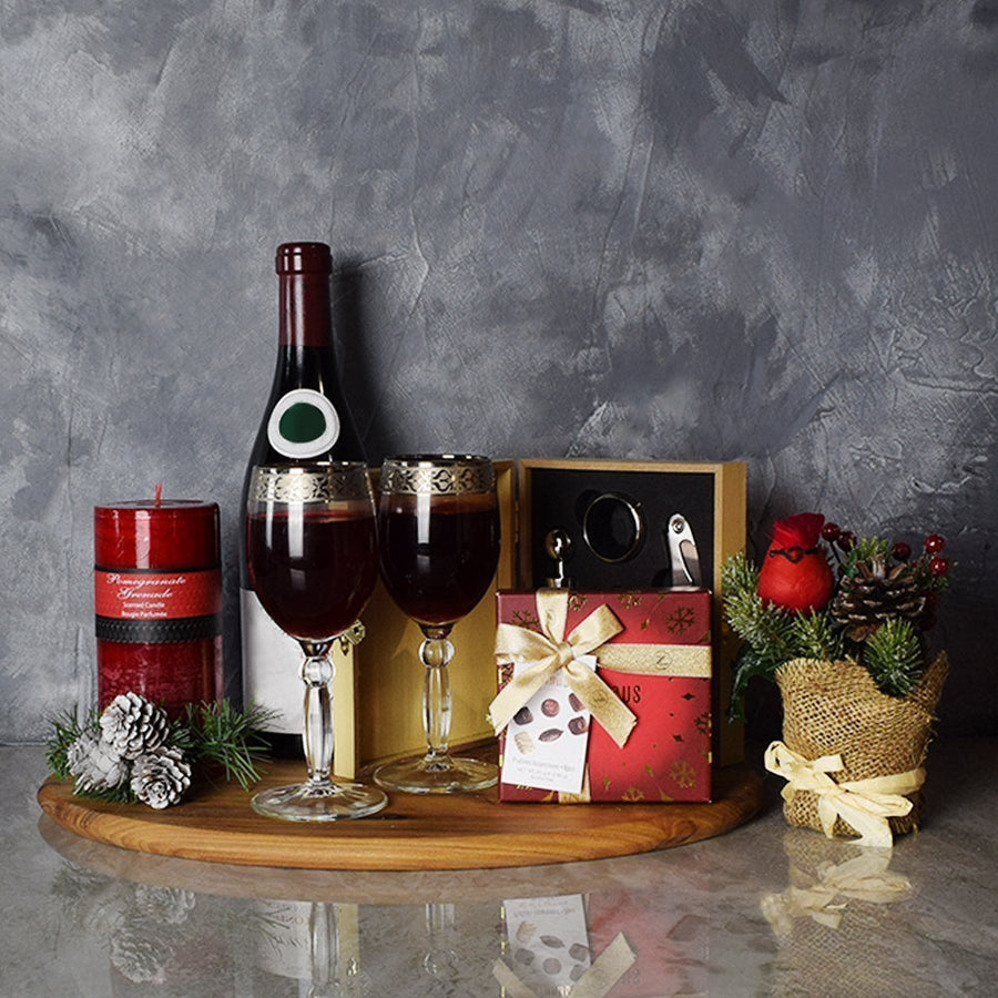 Holiday Wine & Chocolate Gift Basket from Ottawa Baskets - Ottawa Delivery