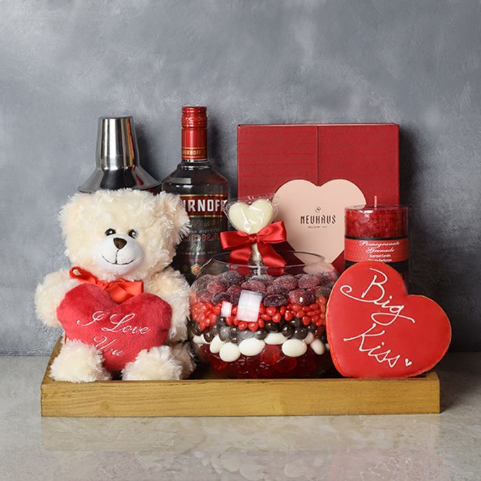 Palmerston Valentine’s Day Basket from Ottawa Baskets - Liquor Gift Basket - Ottawa Delivery.
