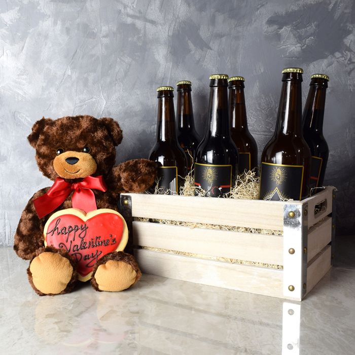 Parkdale Valentine’s Day Gift Crate from Ottawa Baskets - Beer Gift Crate - Ottawa Delivery.