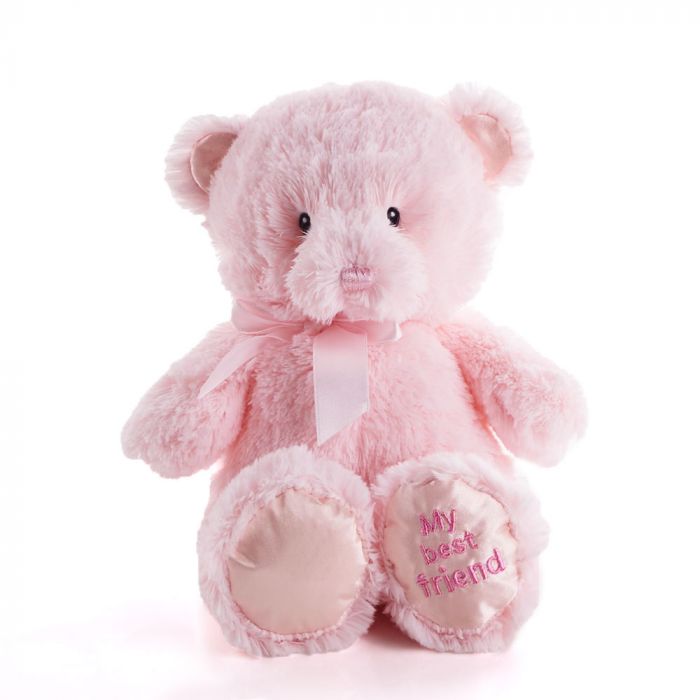 Pink Best Friend Baby Plush Bear from Ottawa Baskets - Plush Gift - Ottawa Delivery.