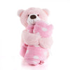 Pink Hugging Blanket Bear from Ottawa Baskets - Plush Gift - Ottawa Delivery.