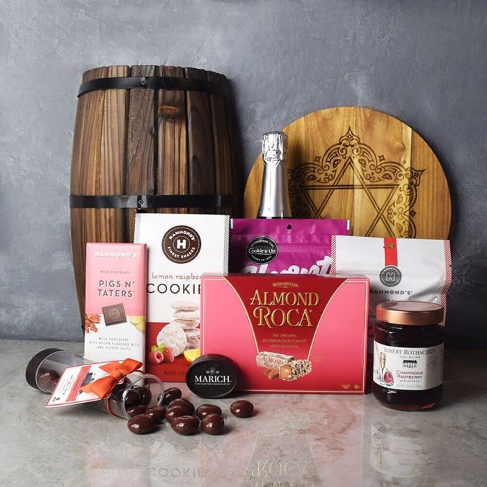 Prestigious Rosh Hashanah Chocolate Gift Set from Ottawa Baskets - Champagne Gift Basket - Ottawa Delivery