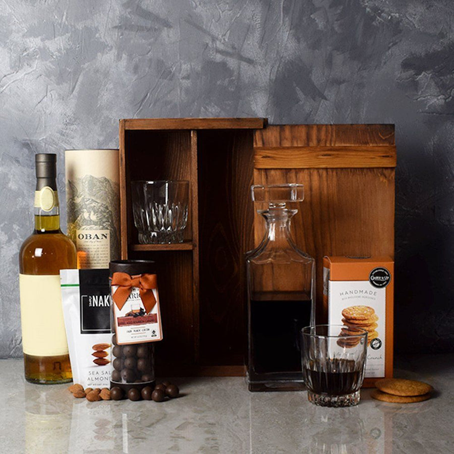 Rustic Decanter Whiskey Set from Ottawa Baskets - Ottawa Delivery