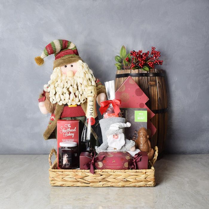 Santa’s Bounty with Champagne from Ottawa Baskets - Ottawa Delivery
