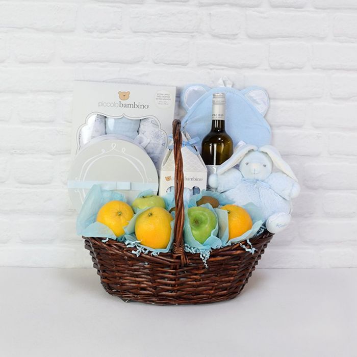 Luxury Wine Basket with Kiwi – how the gift is presented