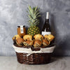 "Tropical Muffin Gift Basket" Assorted Muffin, Jam, Pineapple and a Bottle of Wine from Ottawa Baskets - Ottawa Delivery